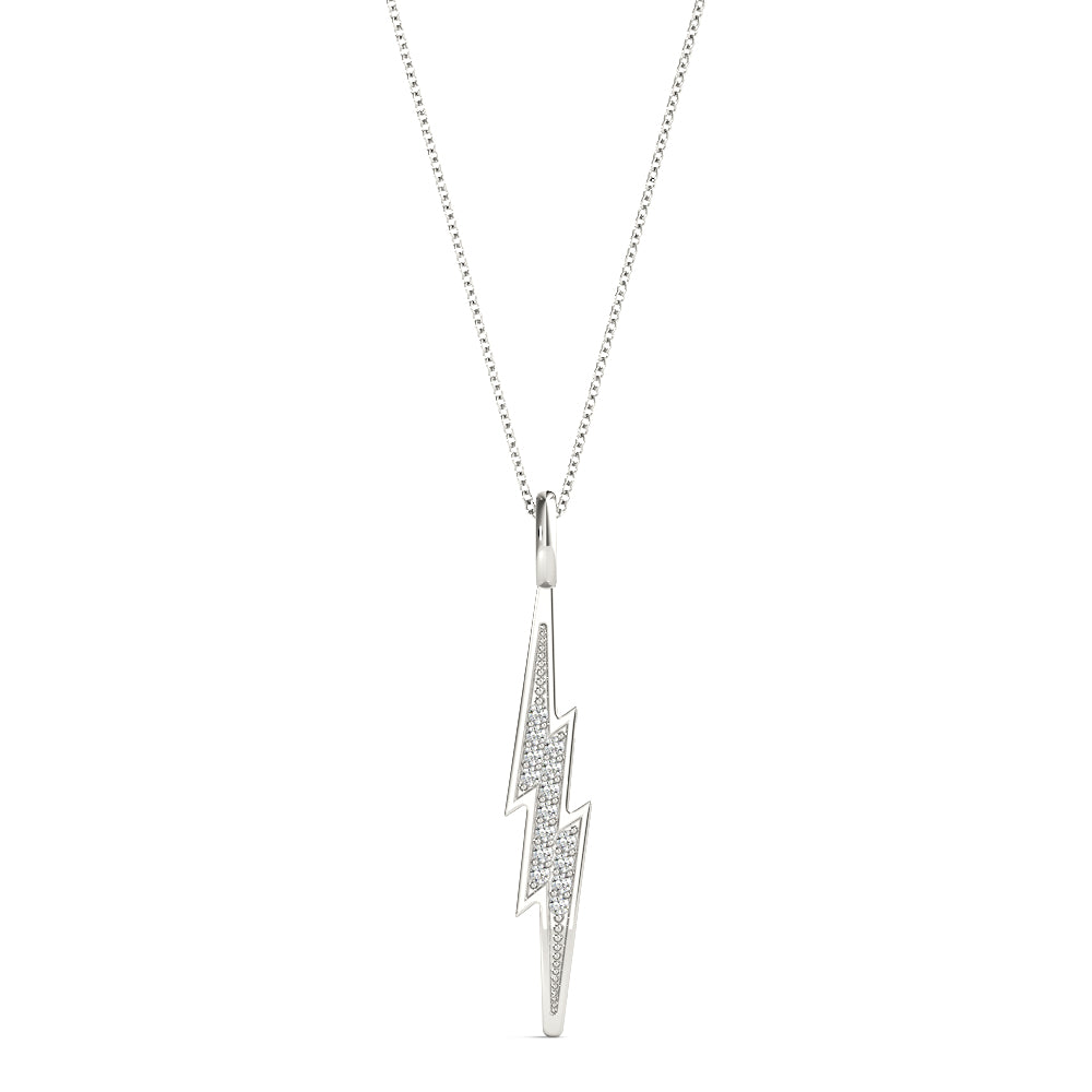 Thunderbolt Diamond Pendant · 0.06 ct tw
