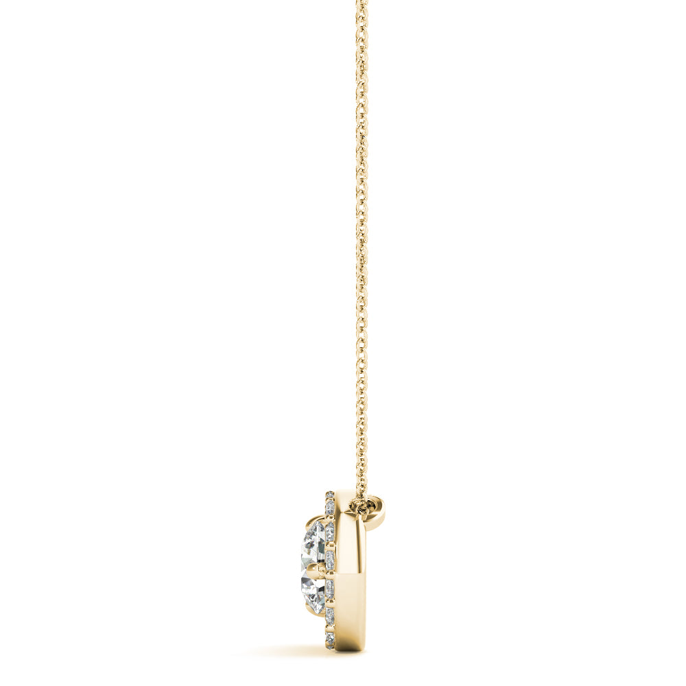 Round Fashion Center Diamond Pendant · 0.31 ct tw