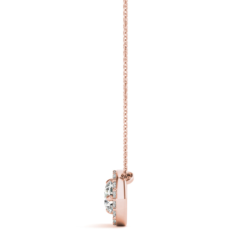 Round Fashion Center Diamond Pendant · 0.31 ct tw