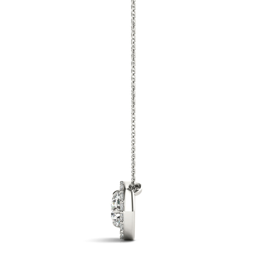 Round Fashion Center Diamond Pendant · 1.00 ct tw