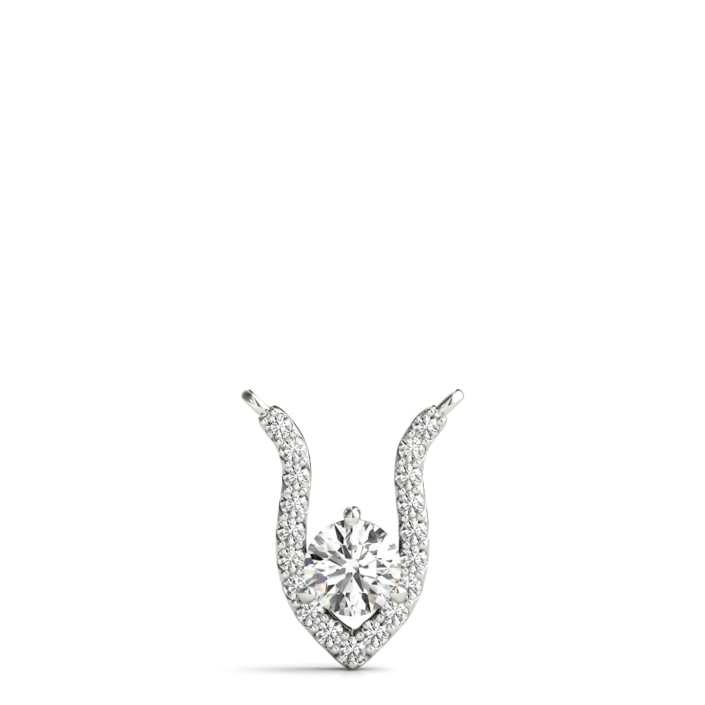 Round Fashion Center Diamond Pendant · 0.40 ct tw