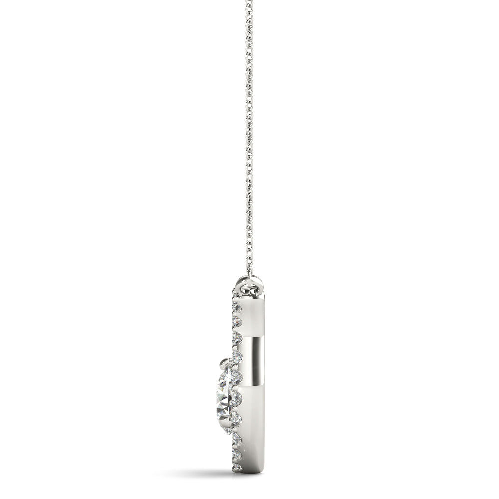 Round Fashion Center Diamond Pendant · 0.40 ct tw