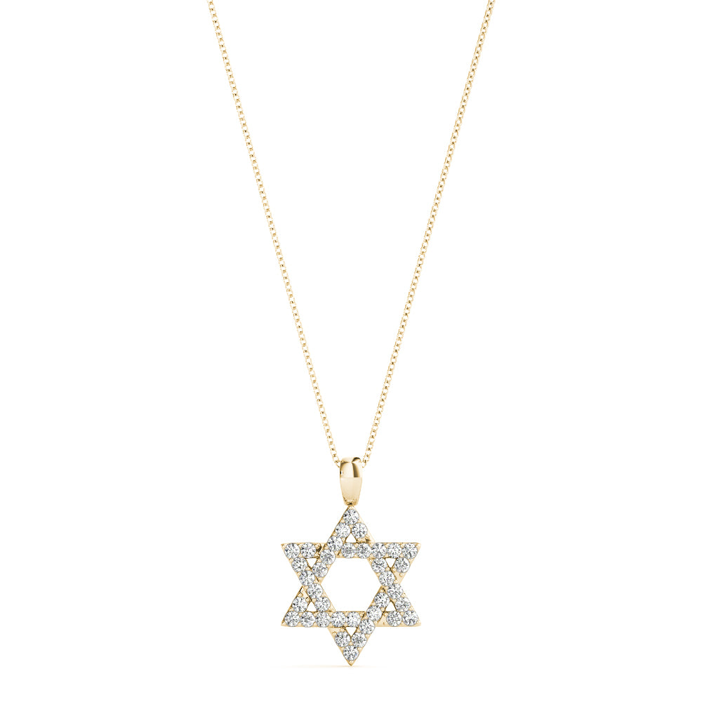 9mm Star of David Diamond Pendant · 0.09 ct tw