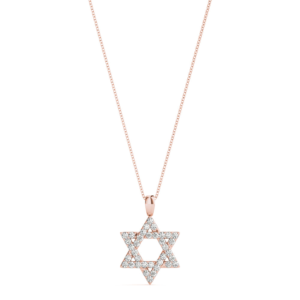 9mm Star of David Diamond Pendant · 0.09 ct tw