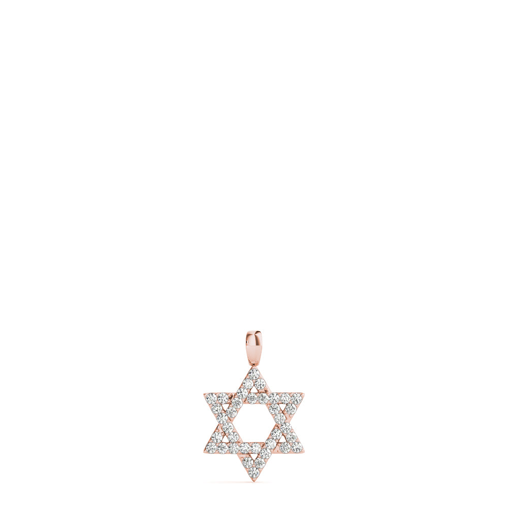 20mm Star of David Diamond Pendant · 0.63 ct tw
