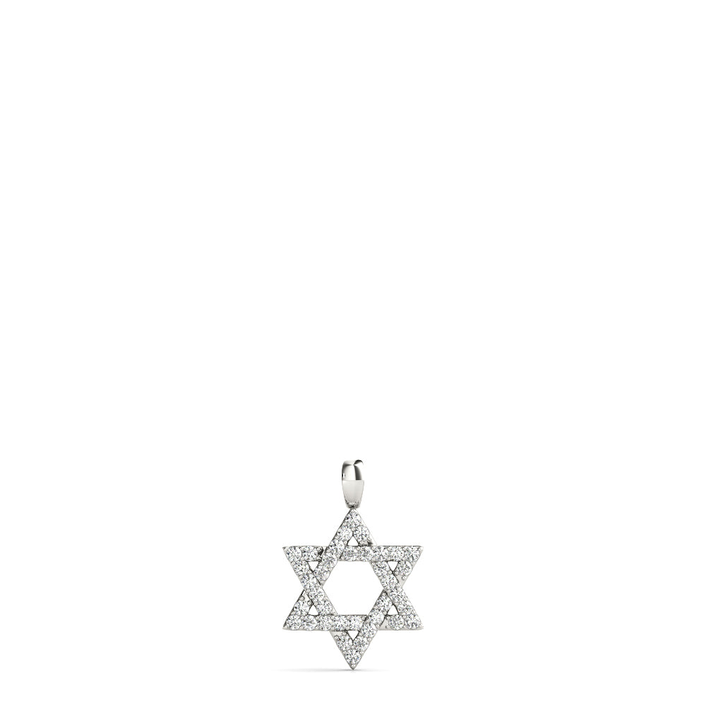20mm Star of David Diamond Pendant · 0.63 ct tw