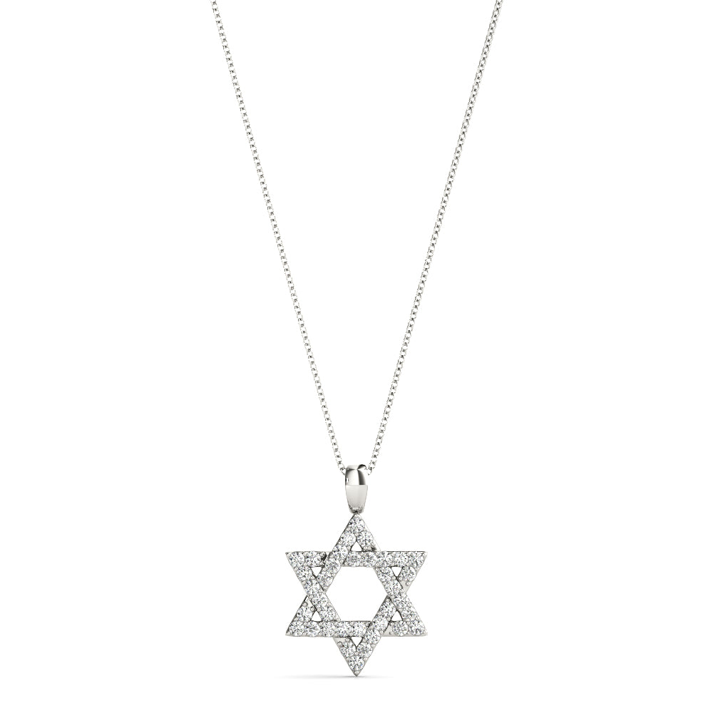 9mm Star of David Diamond Pendant · 0.09 ct tw