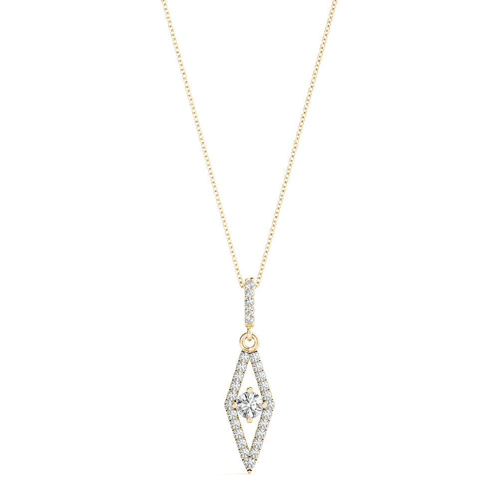 Round Fashion Diamond Pendant · 0.31 ct tw