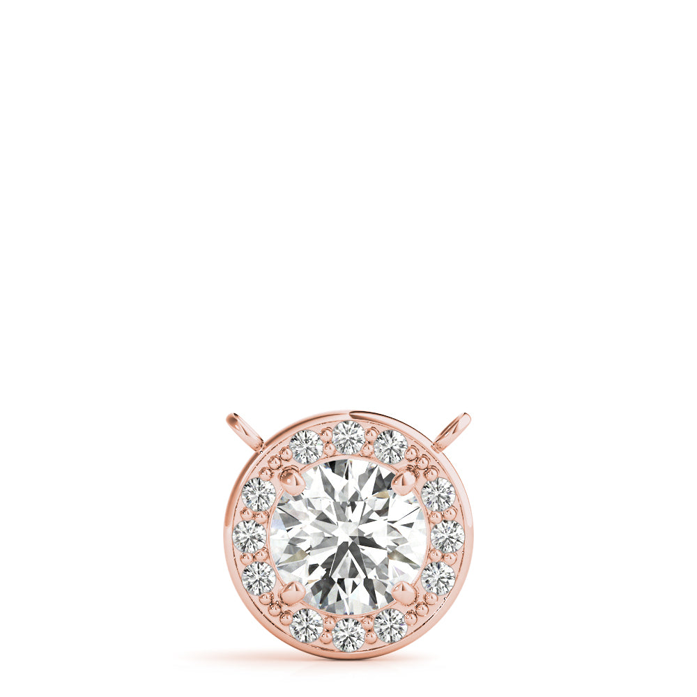 Round Halo Diamond Pendant · 0.32 ct tw
