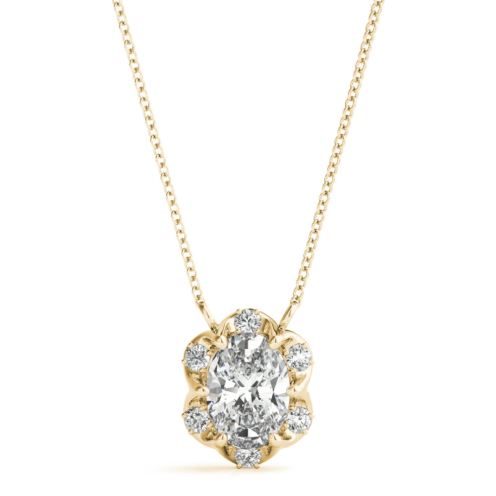 Oval Fashion Diamond Pendant · 0.04 ct tw