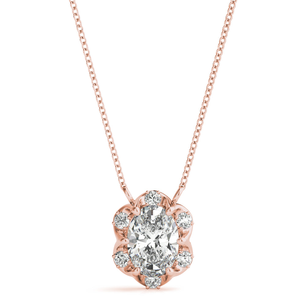 Oval Fashion Diamond Pendant · 0.04 ct tw