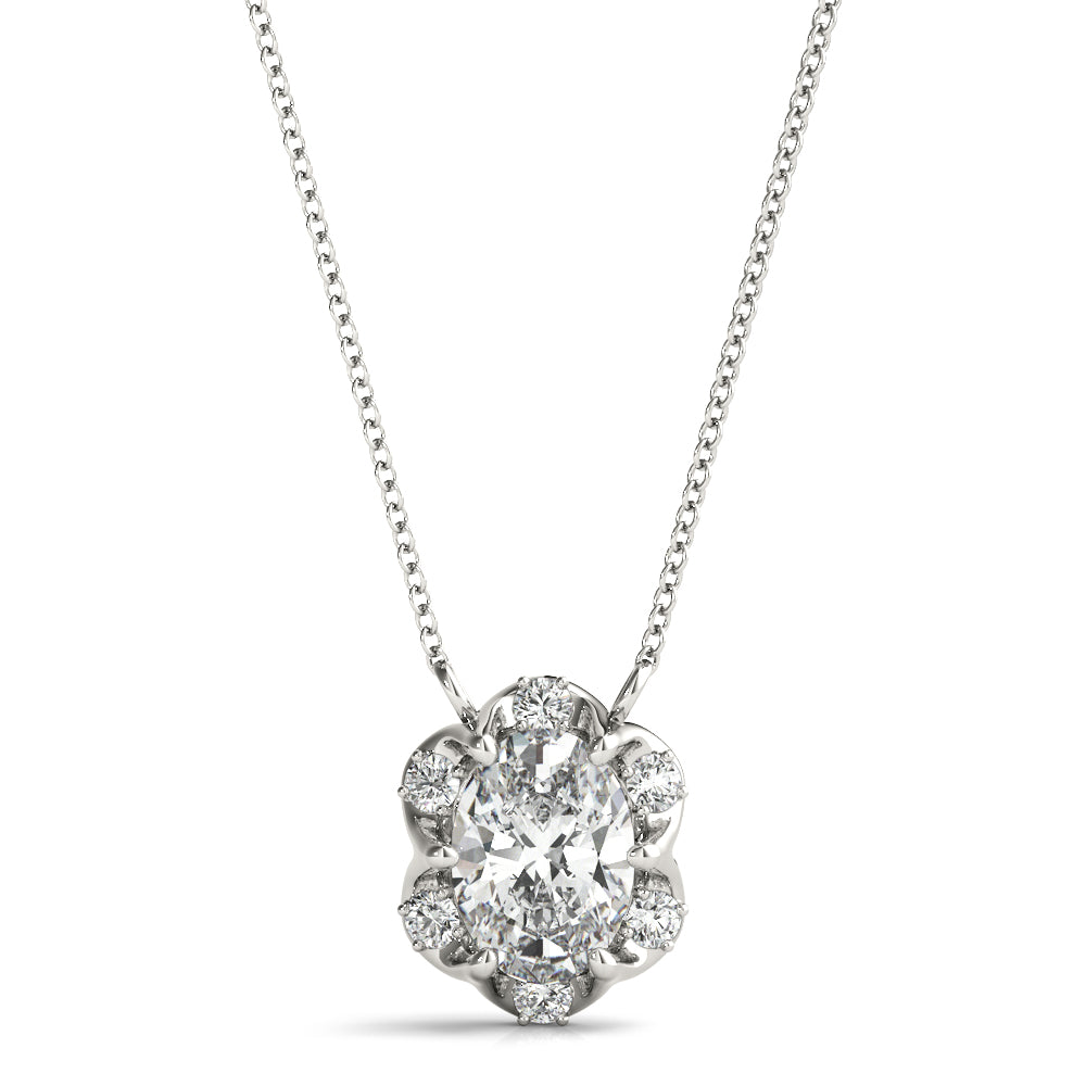 Oval Fashion Diamond Pendant · 0.04 ct tw