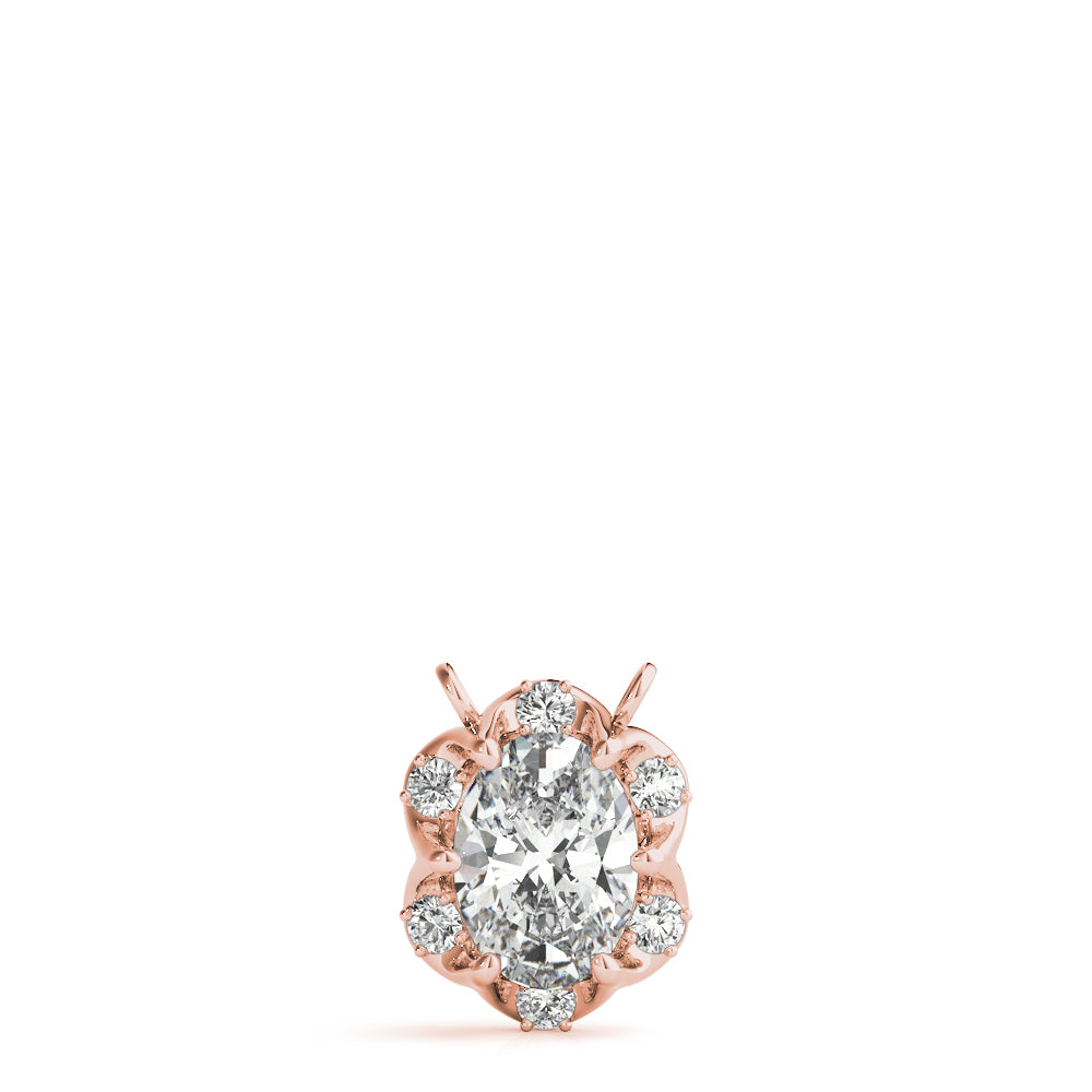 Oval Fashion Diamond Pendant · 0.09 ct tw