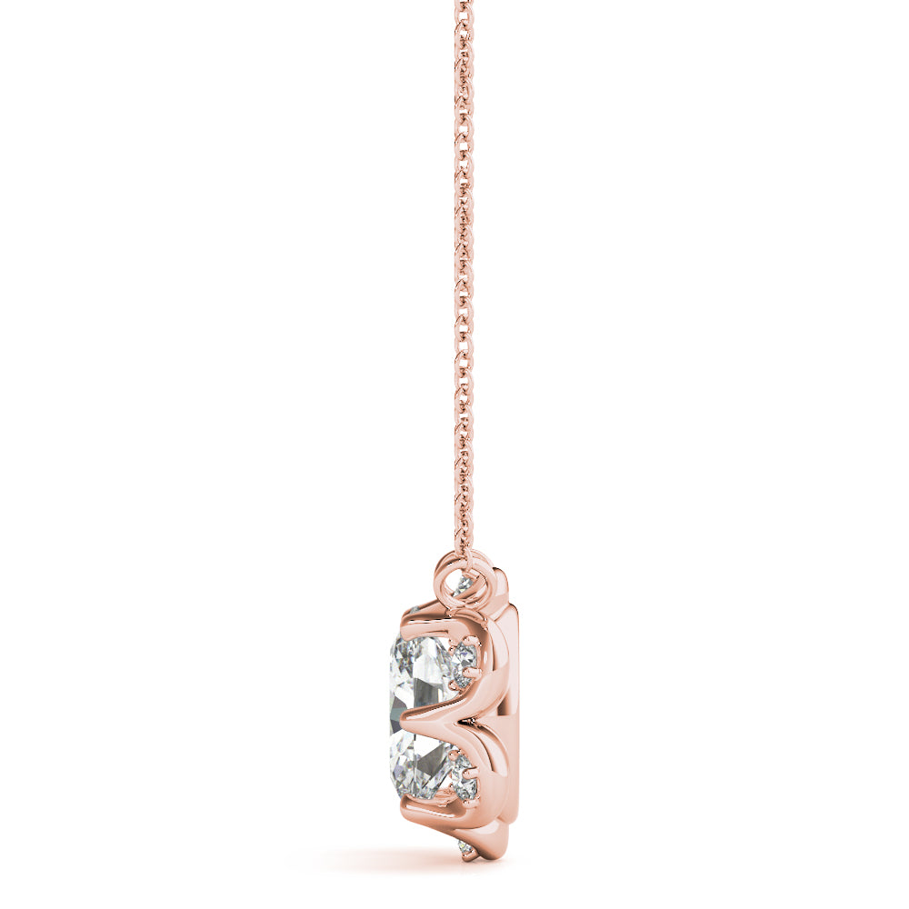 Oval Fashion Diamond Pendant · 0.04 ct tw