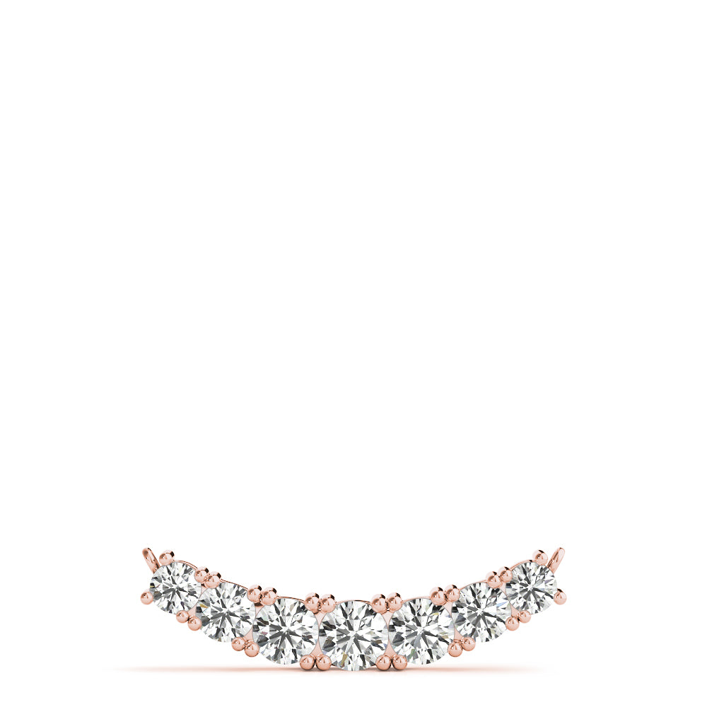Round Seven-Stone Diamond Pendant · 0.46 ct tw