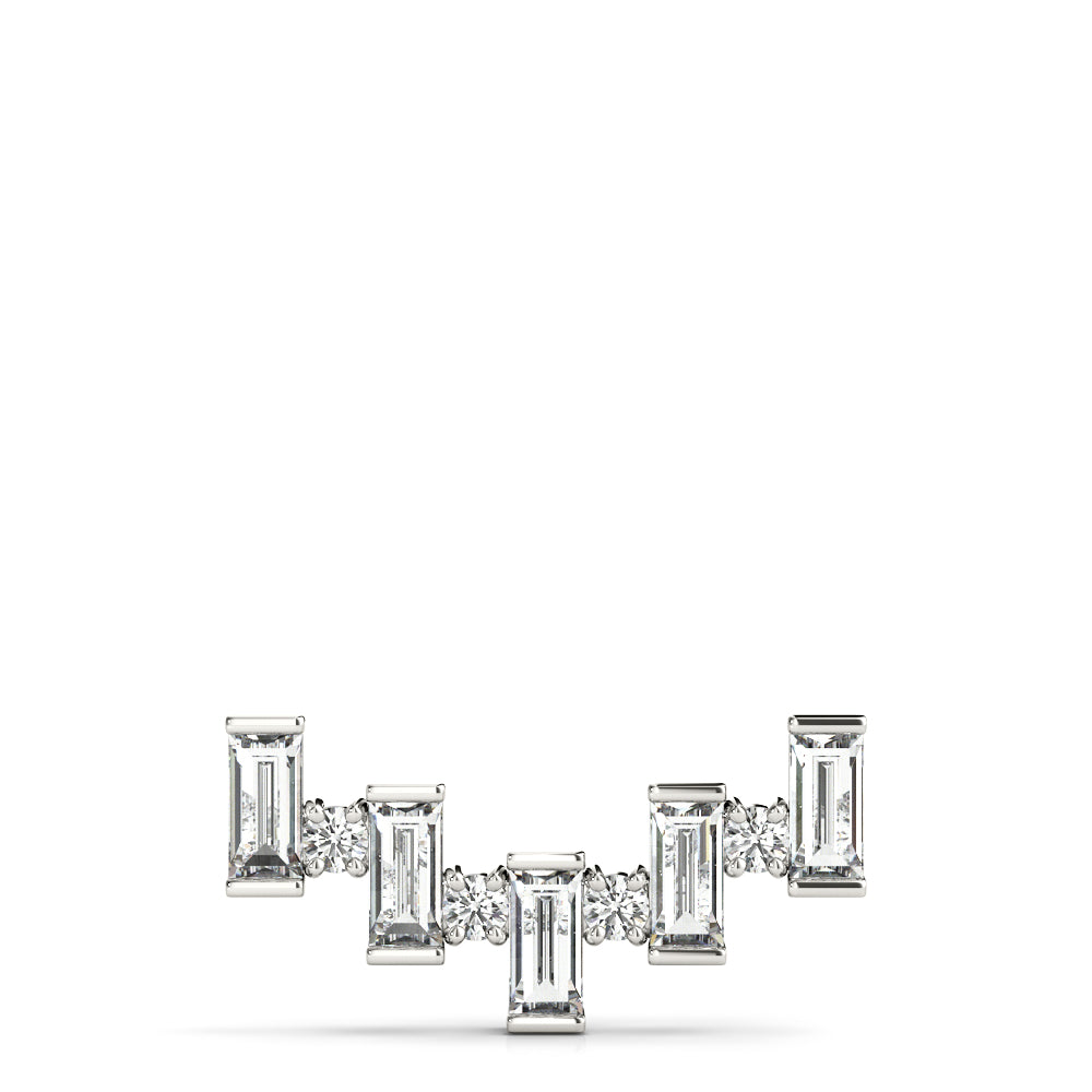 Emerald Cut Round Diamond Pendant · 0.68 ct tw