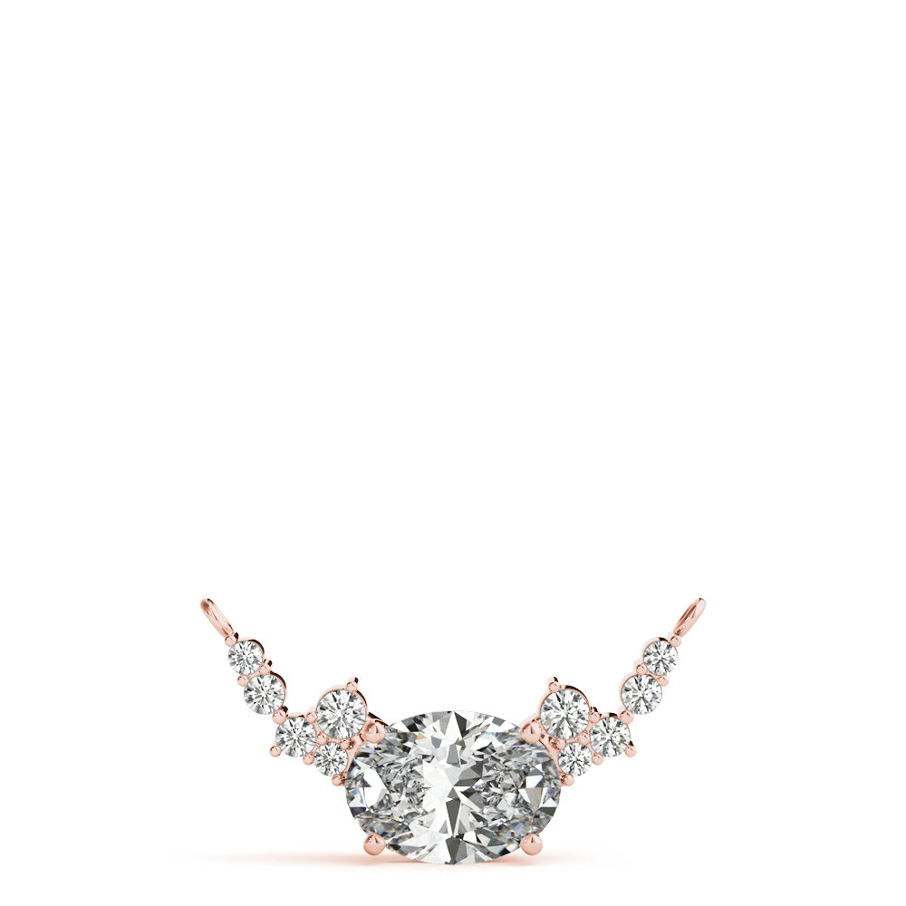 Oval Fashion Diamond Pendant · 0.35 ct tw