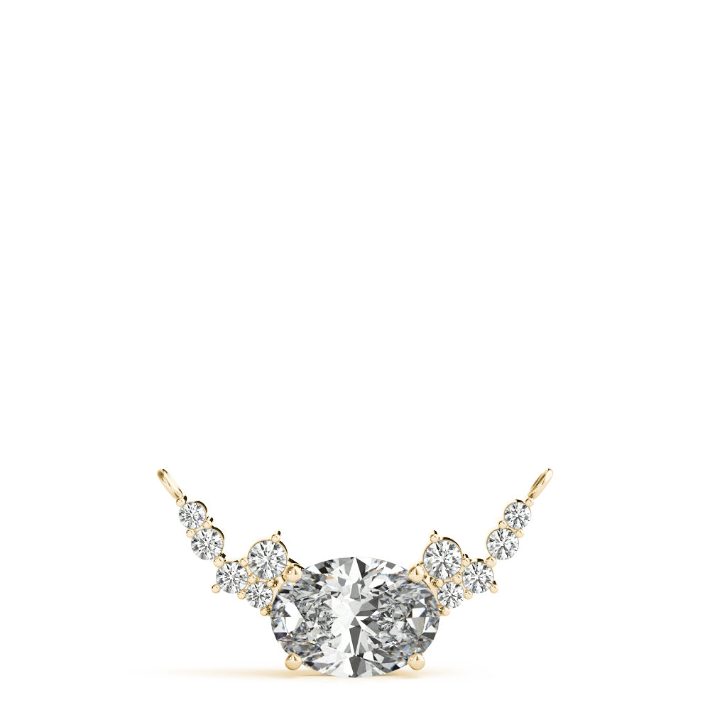 Oval Fashion Diamond Pendant · 0.48 ct tw