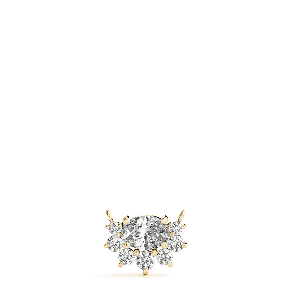 Oval Fashion Diamond Pendant · 0.38 ct tw