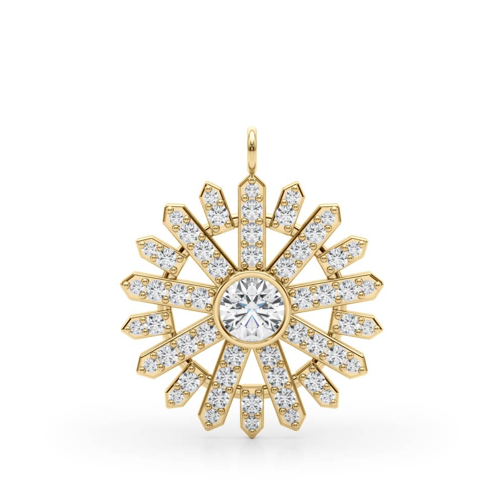 Round Fashion Diamond Pendant · 0.68 ct tw