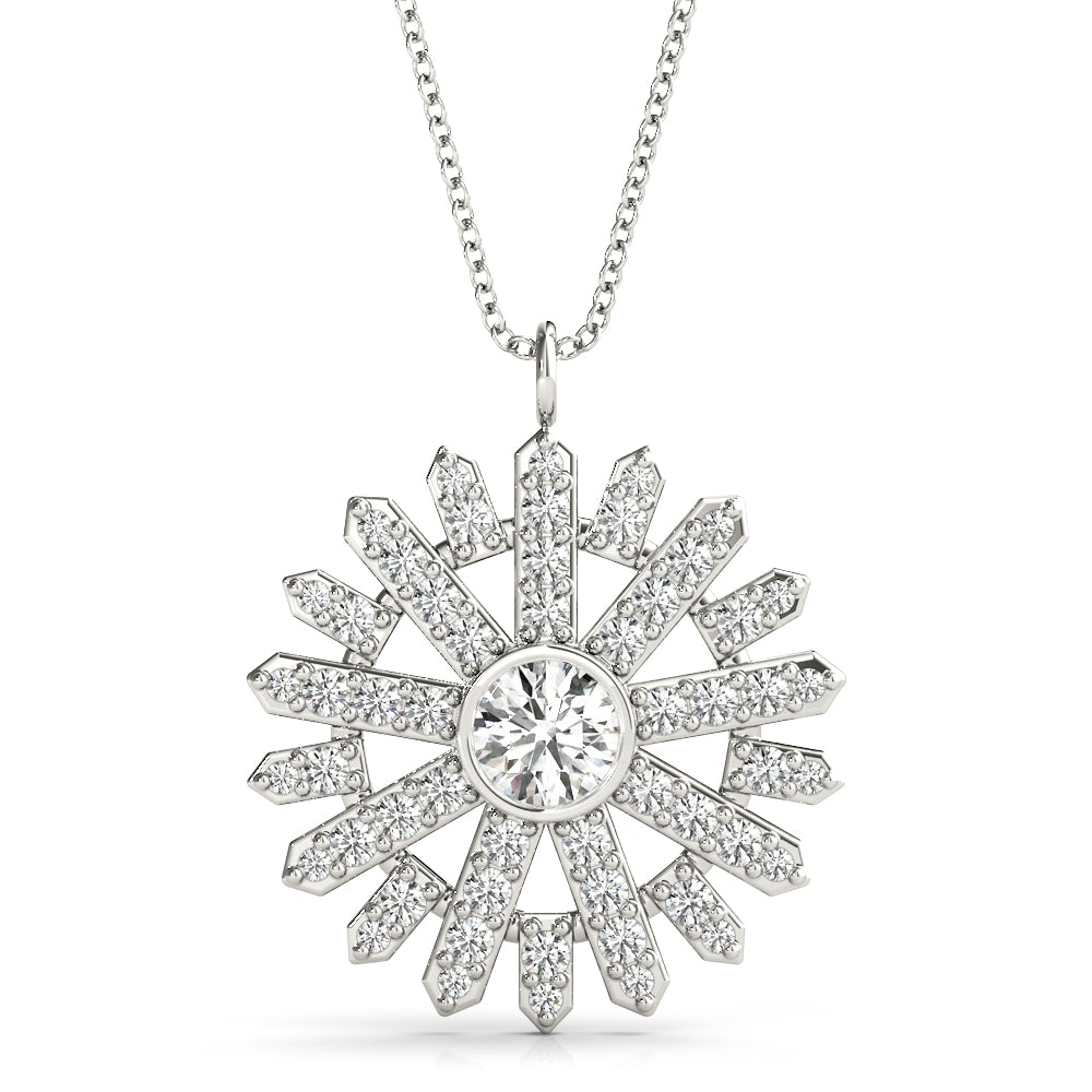 Round Fashion Diamond Pendant · 0.68 ct tw
