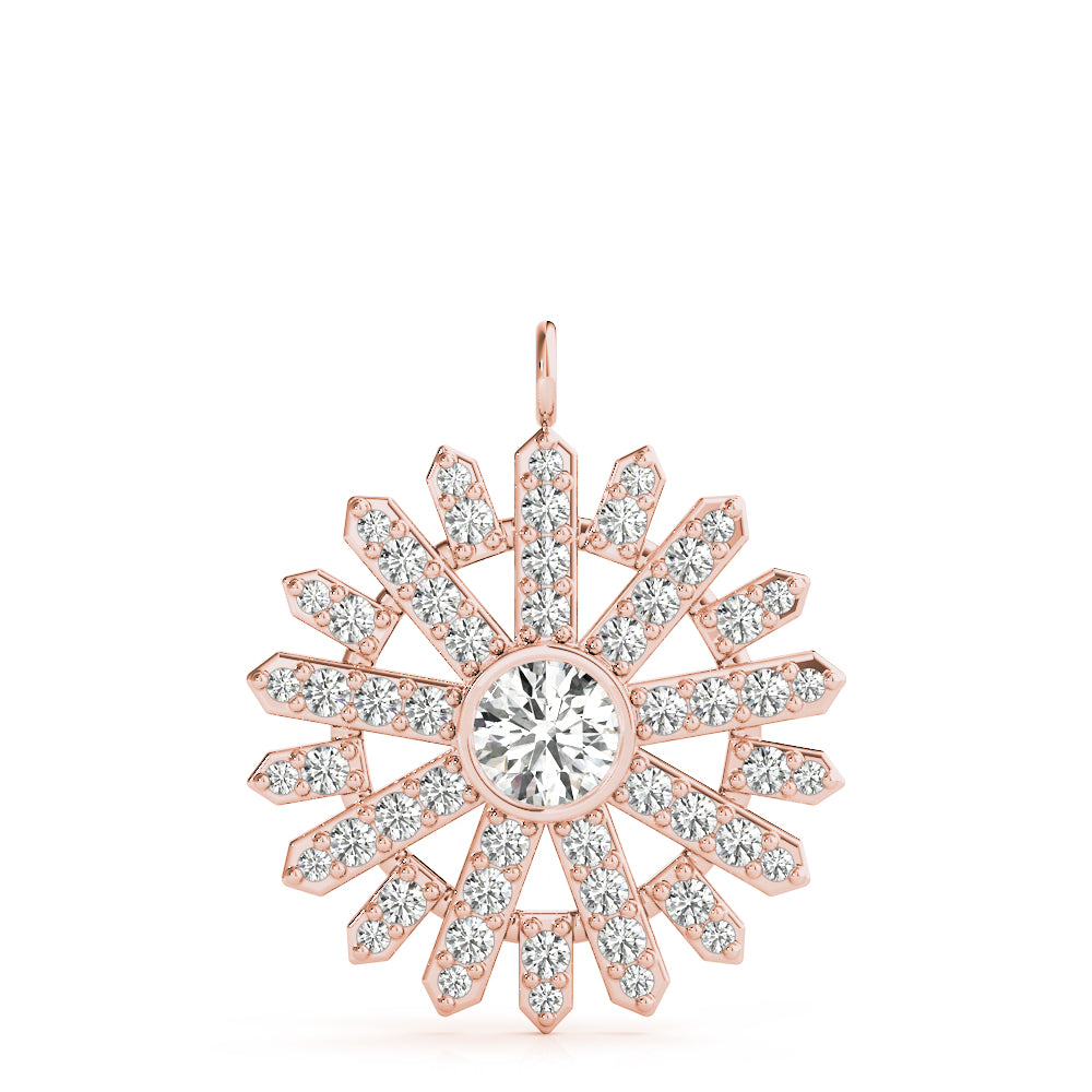 Round Fashion Diamond Pendant · 0.68 ct tw