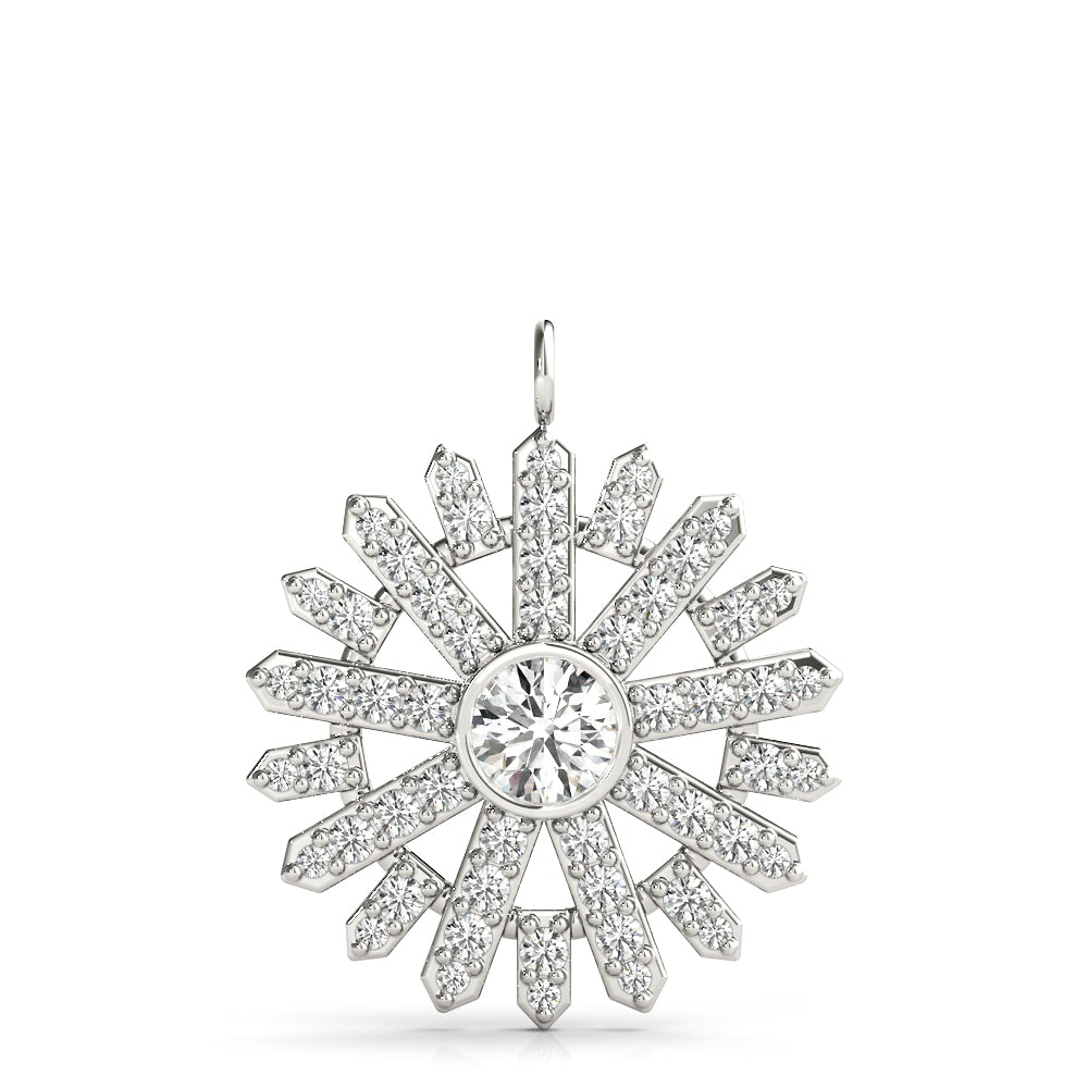 Round Fashion Diamond Pendant · 0.68 ct tw