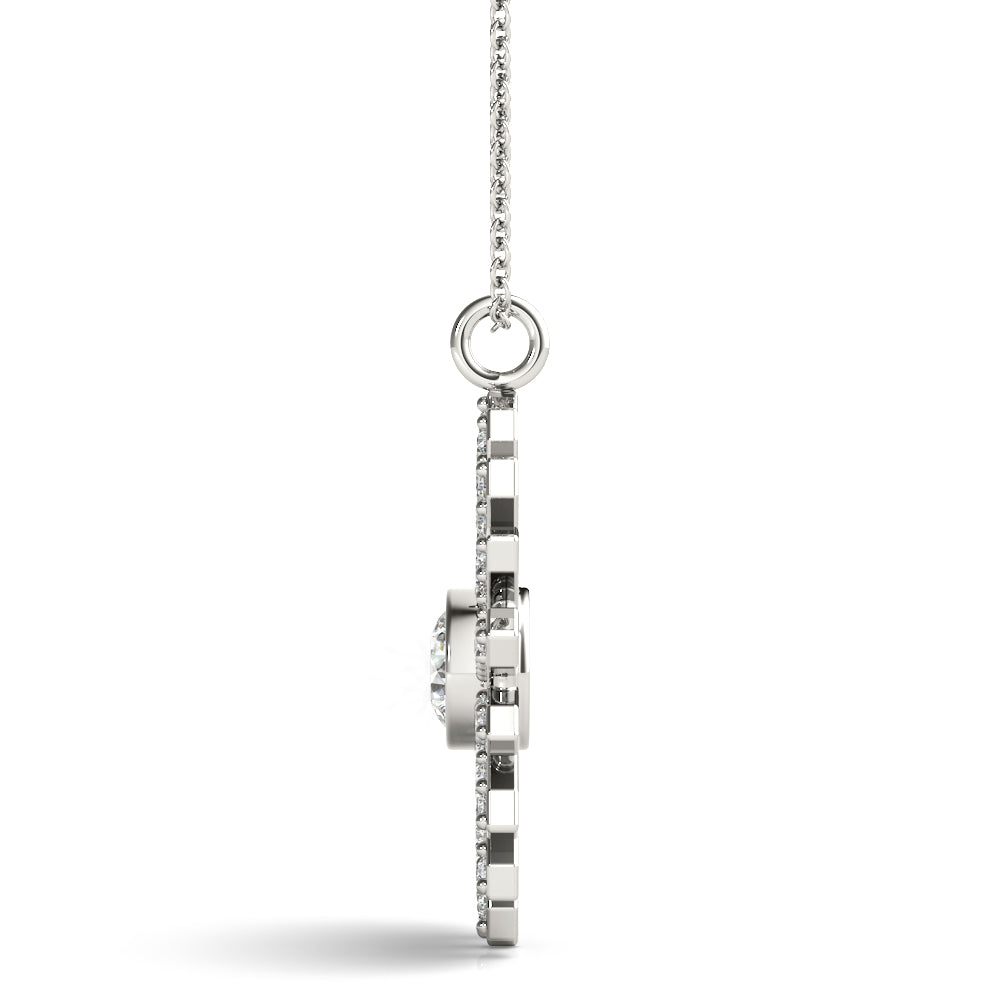 Round Fashion Diamond Pendant · 0.68 ct tw