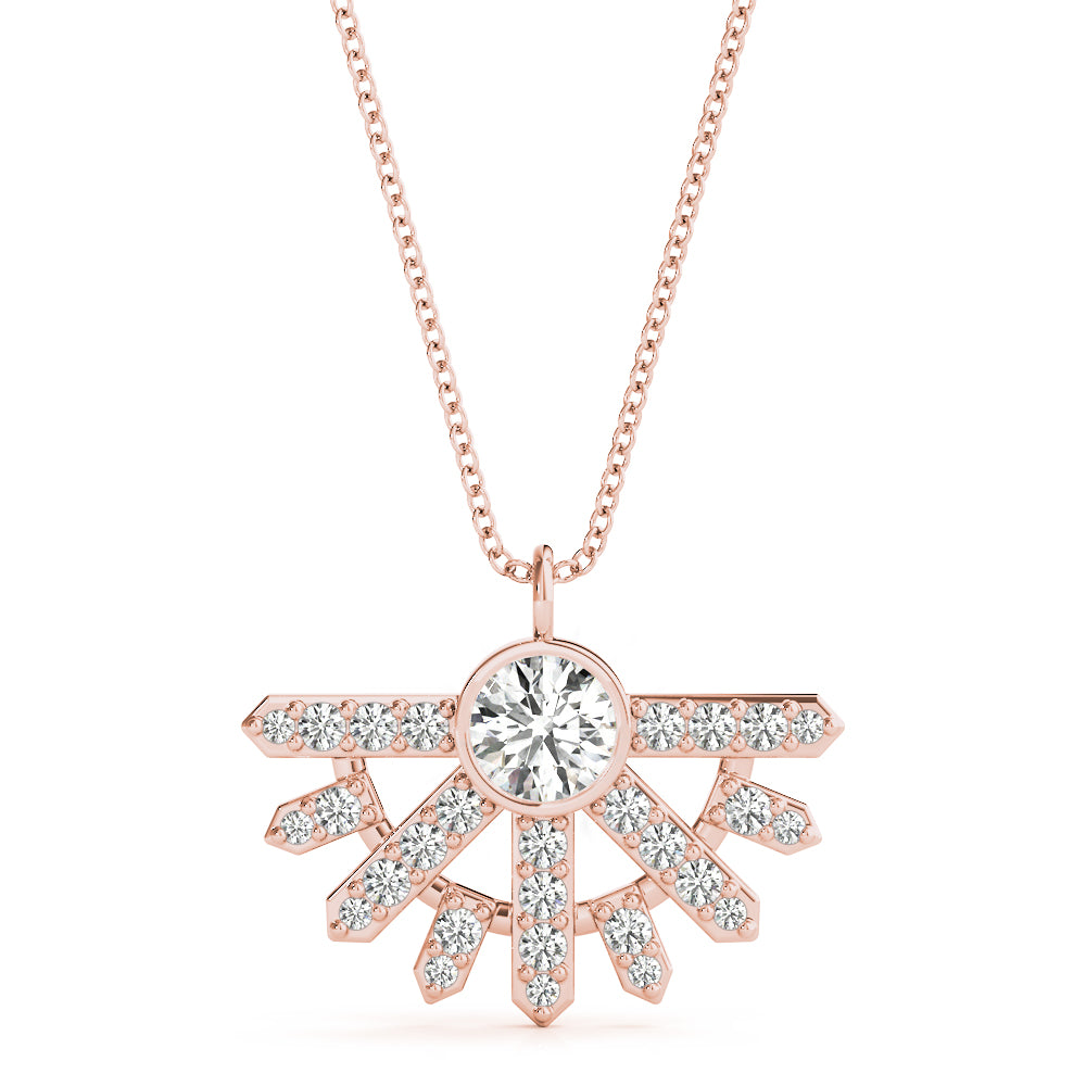 Round Fashion Diamond Pendant · 0.48 ct tw