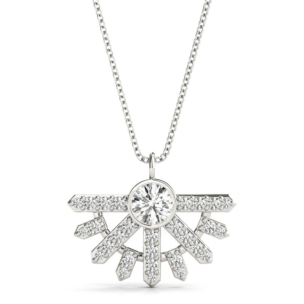 Round Fashion Diamond Pendant · 0.48 ct tw