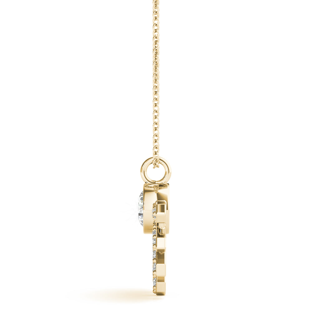 Round Fashion Diamond Pendant · 0.48 ct tw