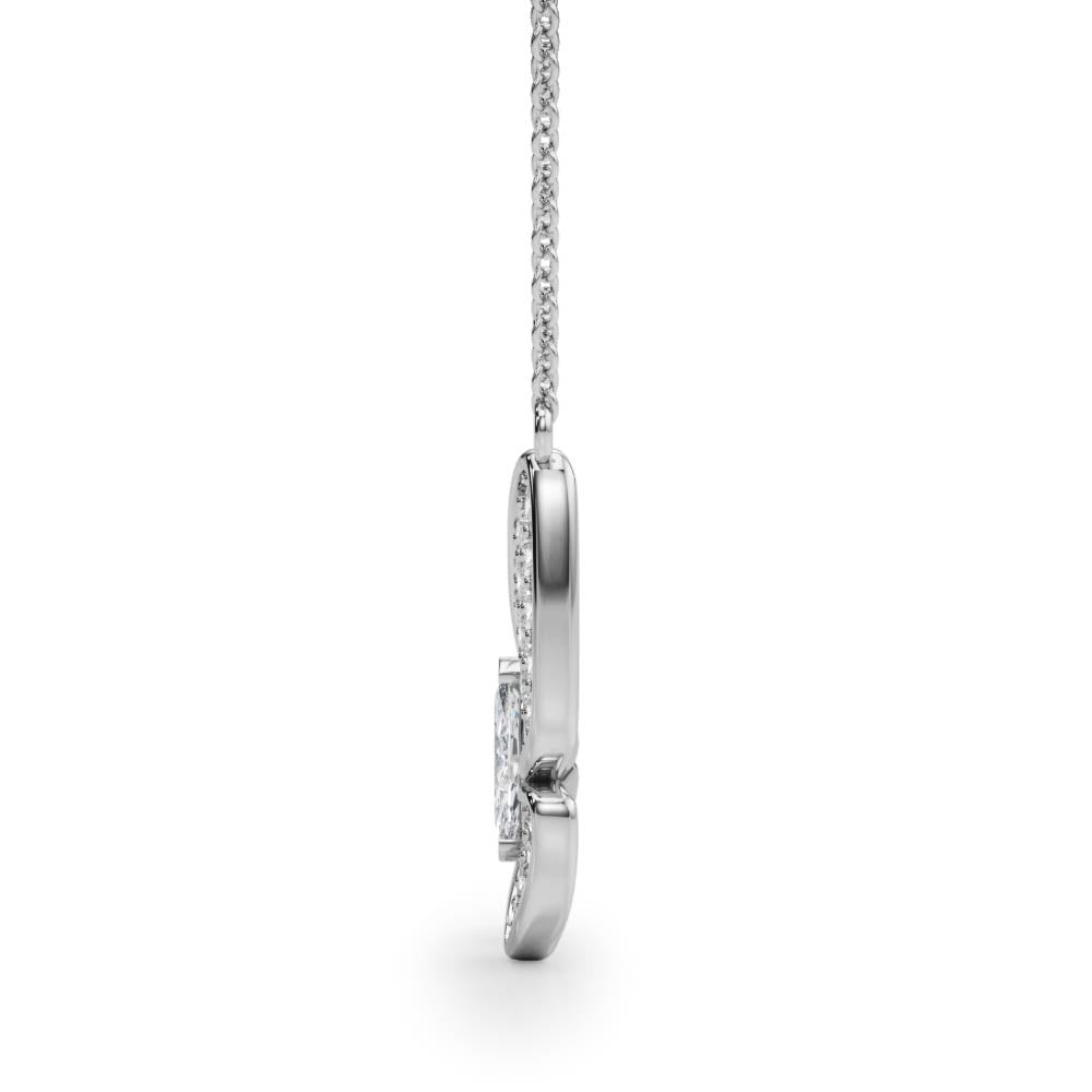 Marquise Butterfly Diamond Pendant · 0.38 ct tw