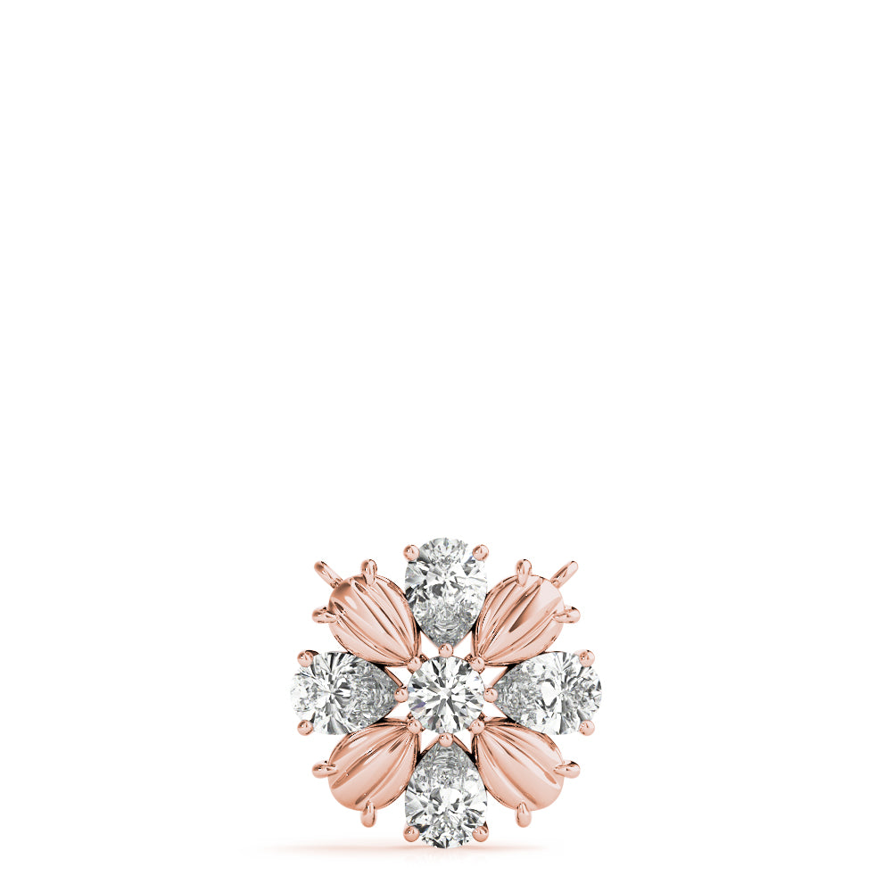 Flower Diamond Pendant · 0.74 ct tw