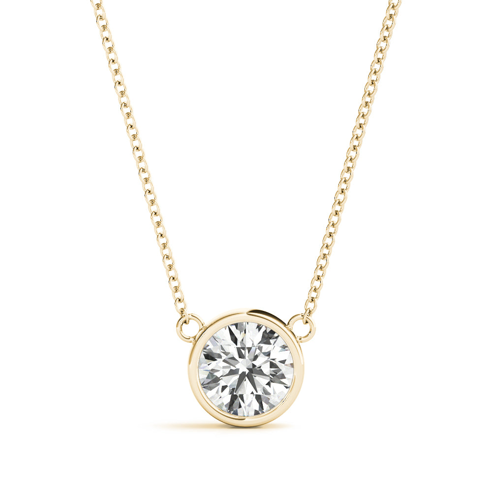 Round Diamond Solitaire Pendant · 0.75 ct tw