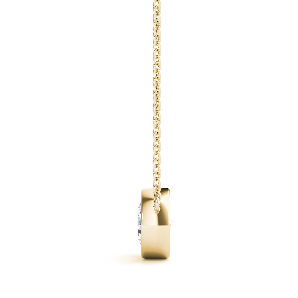 Round Diamond Solitaire Pendant · 0.75 ct tw