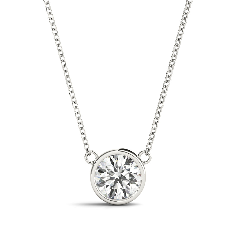 Round Diamond Solitaire Pendant · 0.50 ct tw