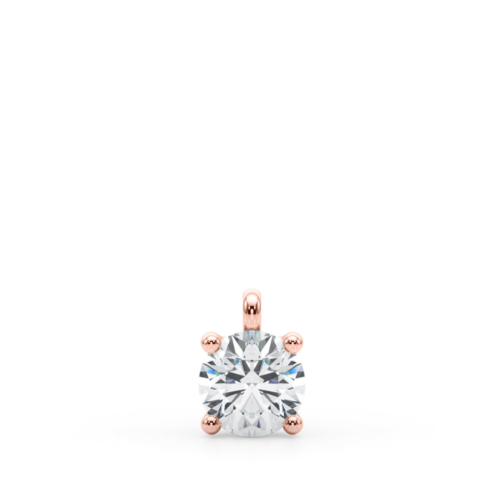 Round Diamond Solitaire Pendant · 0.50 ct tw