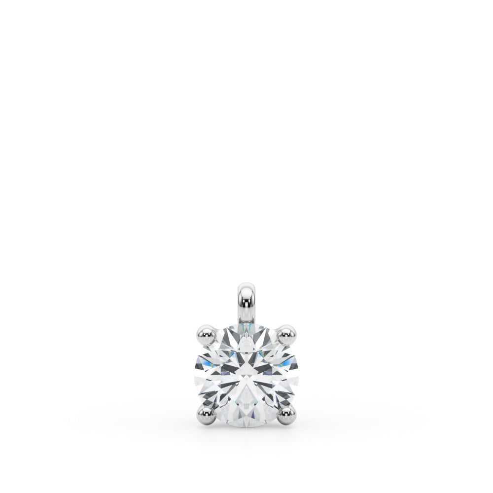 Round Diamond Solitaire Pendant · 0.50 ct tw