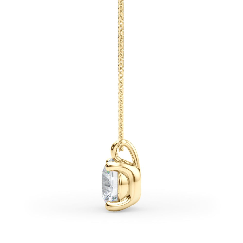 Round Diamond Solitaire Pendant · 0.50 ct tw