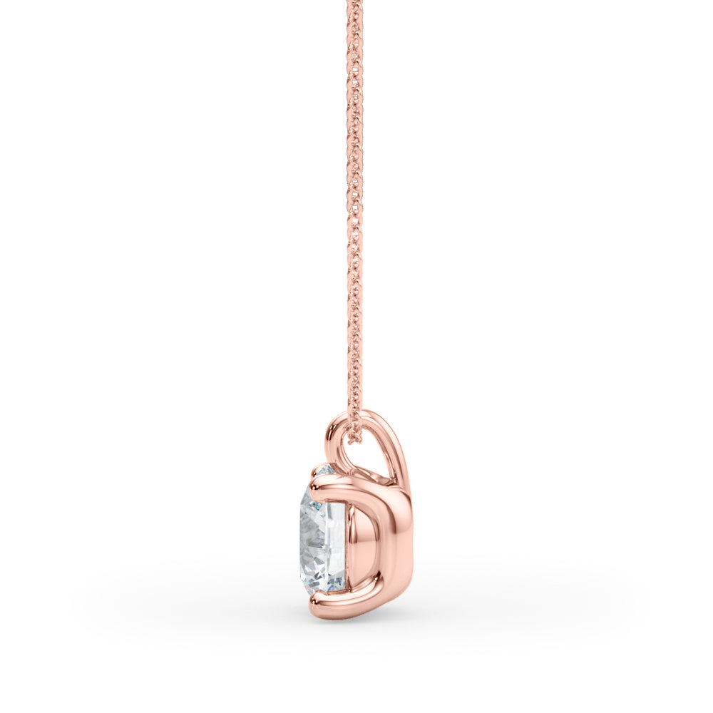 Round Diamond Solitaire Pendant · 0.50 ct tw