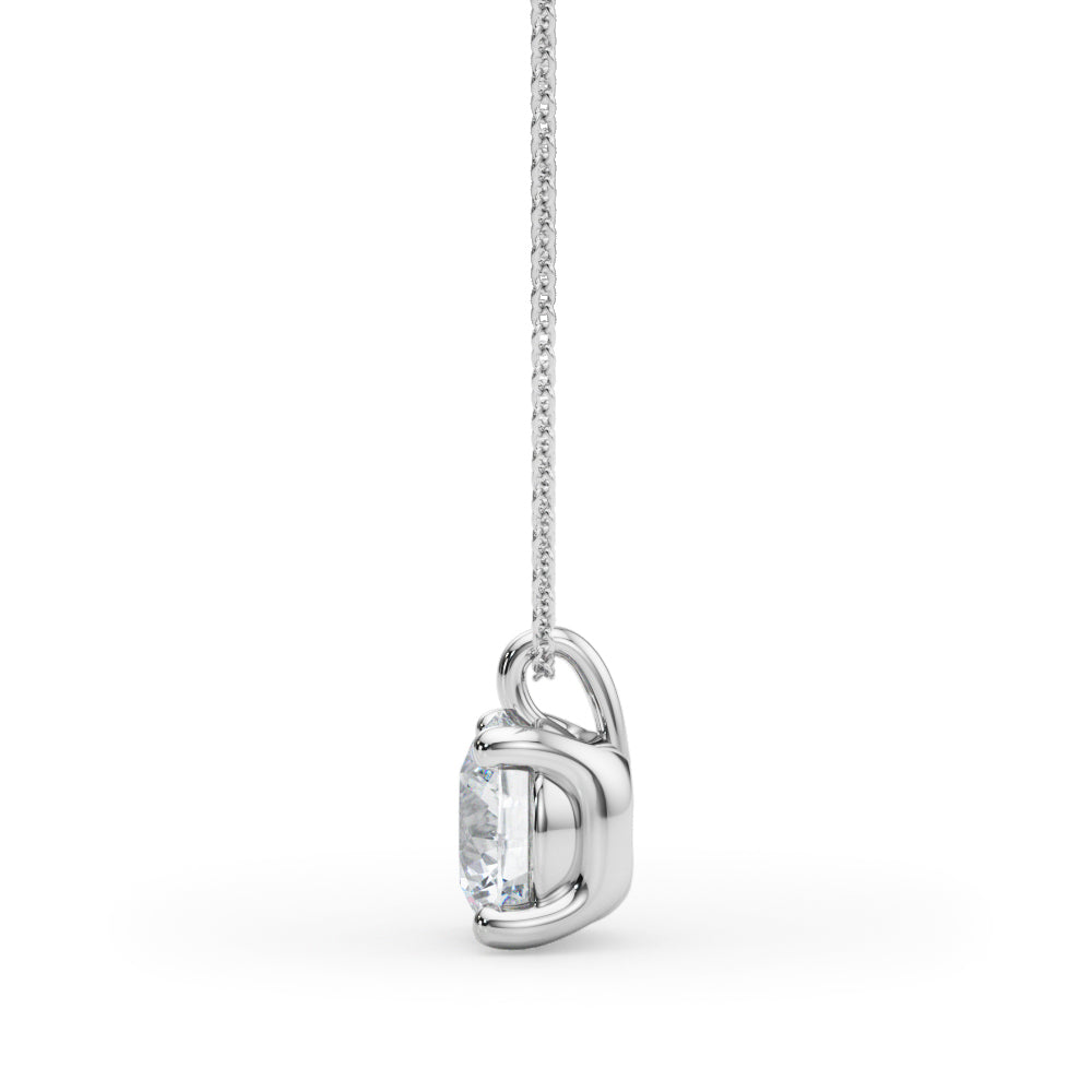 Round Diamond Solitaire Pendant · 0.50 ct tw