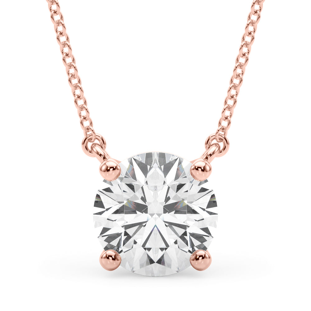 Round Diamond Solitaire Pendant · 1.00 ct tw