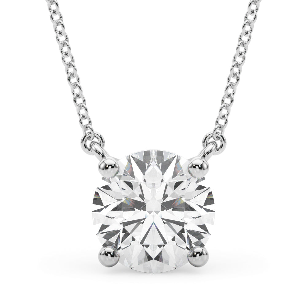 Round Diamond Solitaire Pendant · 1.00 ct tw