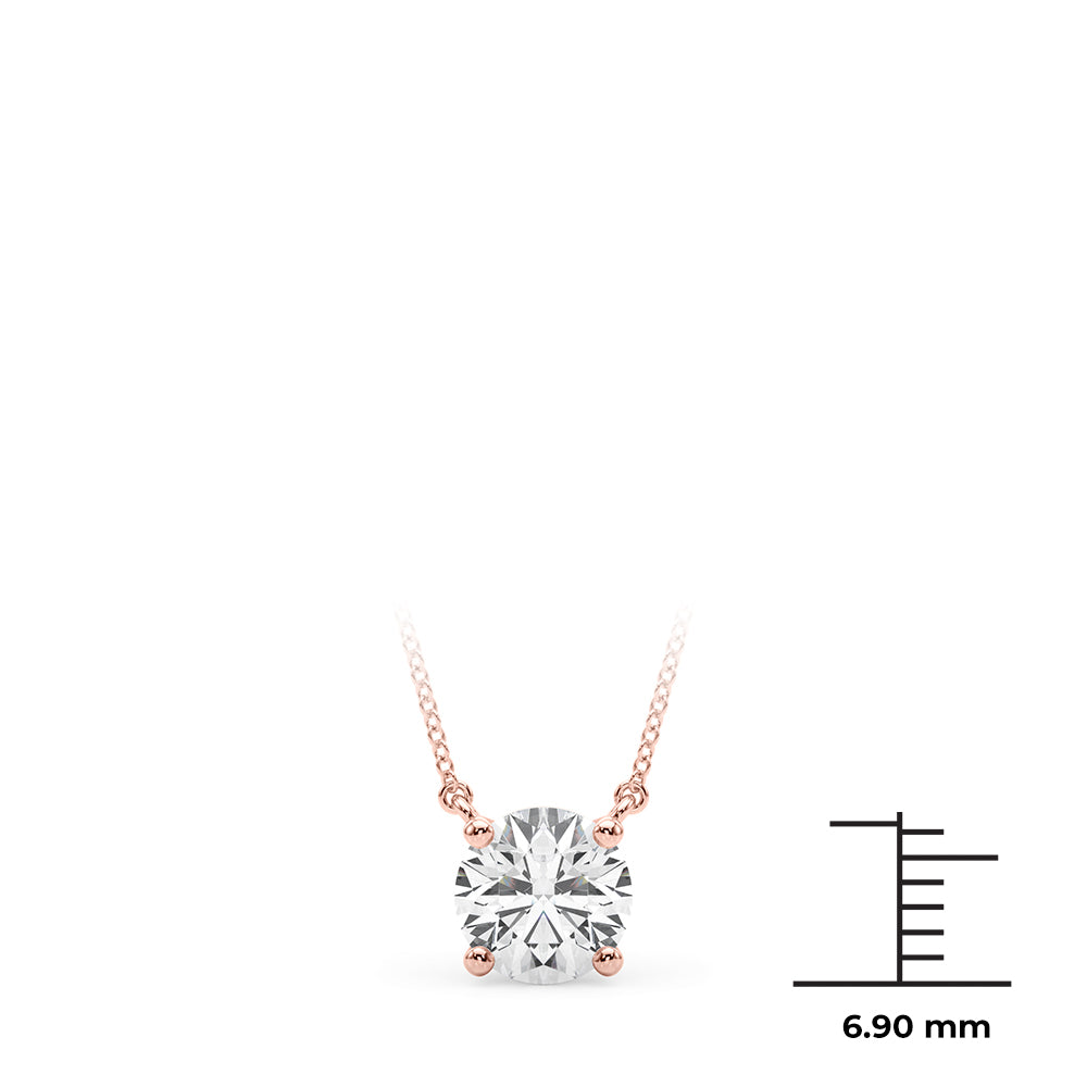 Round Diamond Solitaire Pendant · 1.00 ct tw