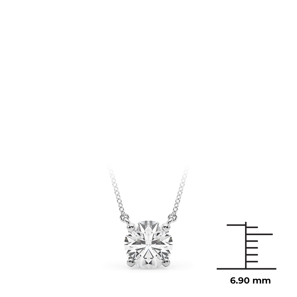 Round Diamond Solitaire Pendant · 1.00 ct tw