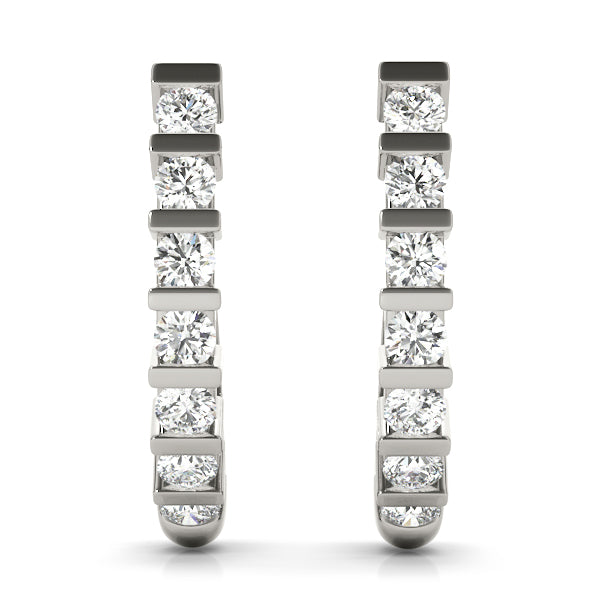 J-hoops Diamond Hoop · 0.70 ct tw