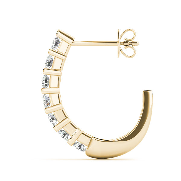 J-hoops Diamond Hoop · 0.70 ct tw