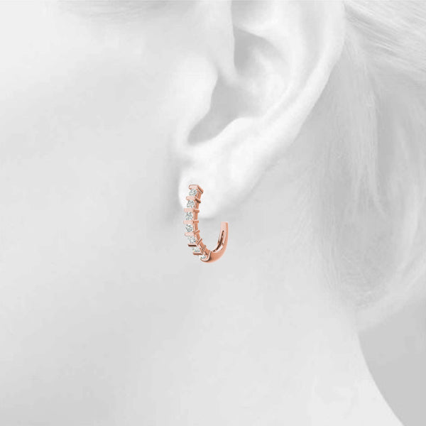 J-hoops Diamond Hoop · 0.70 ct tw
