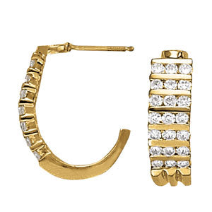 J-hoops Diamond Hoop · 1.26 ct tw