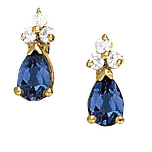 Pear Gemstone Earrings · 0.15 ct tw